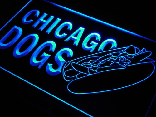 Chicago Dogs Hot Neon Light Sign